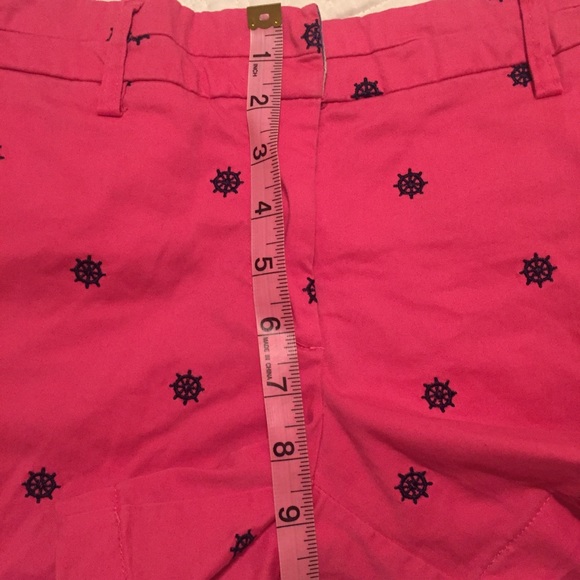 British Khaki Pink Blue Nautical Shorts Size4 - Picture 7 of 8